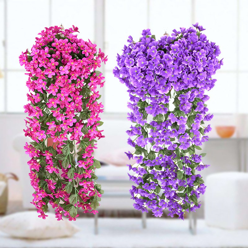 Artificial Wisteria Wedding Decoration Flower Artificial Flower Ceiling HANAFUJI Tofu Pudding HANAFUJI Silk Flower Wisteria Flower String Wholesale