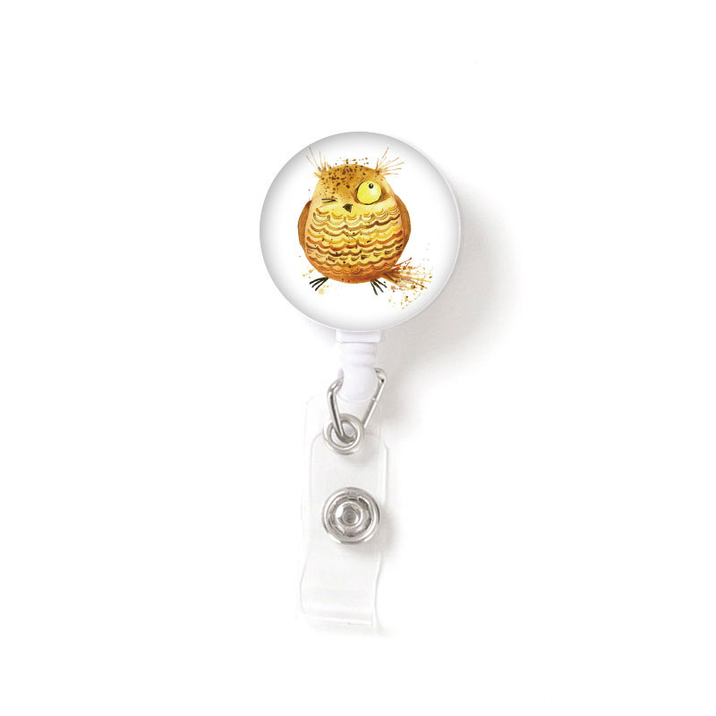 Retractable Buckle Owl Crystal Patch 360 Degrees Rotatable Back Splint Can Buckle Work Gloves Clip A 2 Series Retractable Buckle Owl Crystal Patch 360 Degrees Rotatable Back Splint Can Buckle Work Gloves Clip A 2 Series