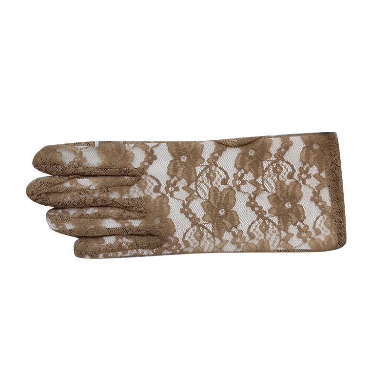 Factory Direct Supply Summer Lace Thin Elastic Color Sun Protection Wedding Dress Accessories Gloves