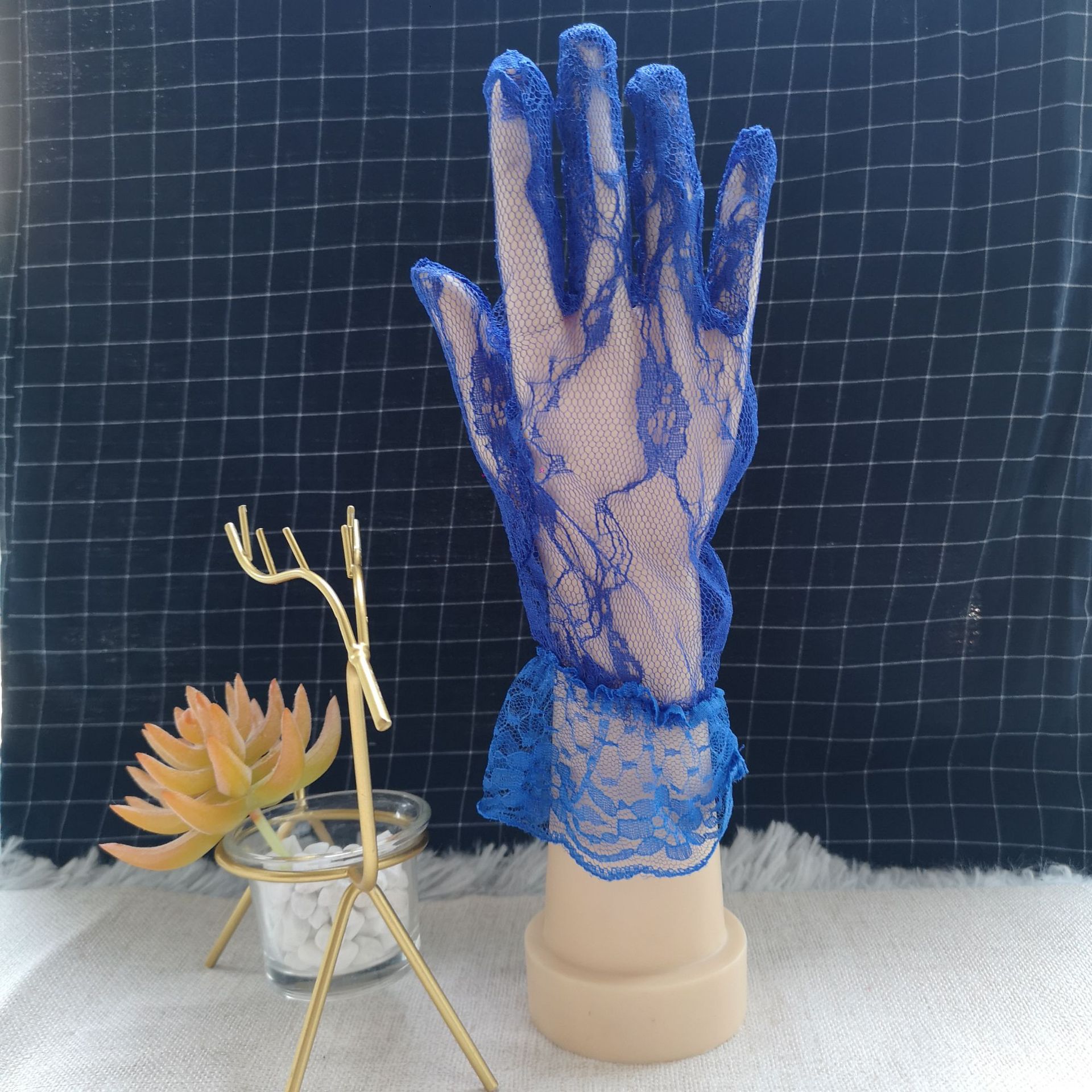 Factory Direct Sales Summer Lace Pattern Lace Sunscreen Gloves Etiquette Clothing Bridal Wedding Dress Accessories Gloves