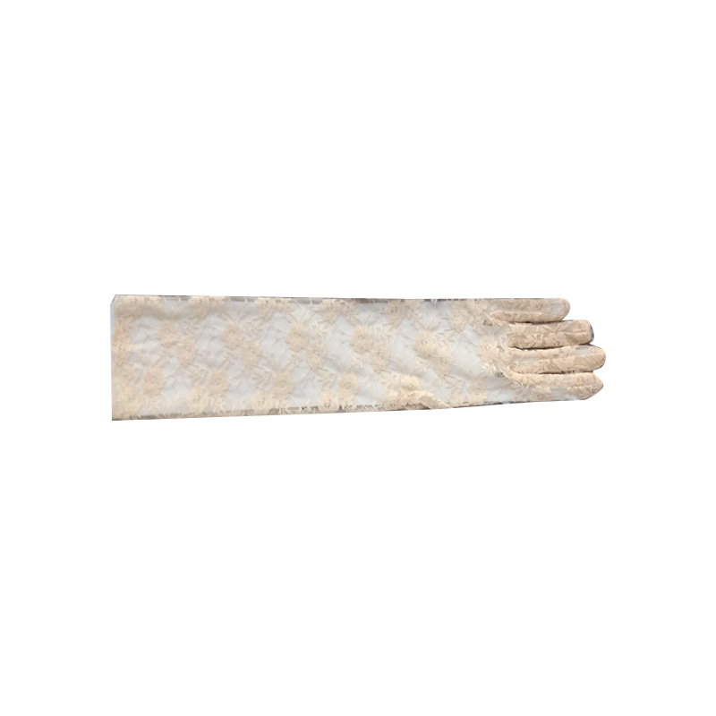Factory Direct Sales Mid-Length Lace Summer Sun Protection Gloves Small Chrysanthemum Etiquette Ornament Wedding Gloves