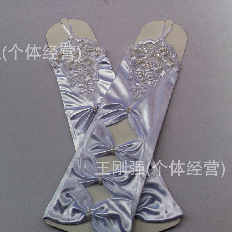 2021 Red New Style Long Gloves Bridal Wedding Lace Gloves Full Finger Gloves Wedding Dress Accessories Wholesale