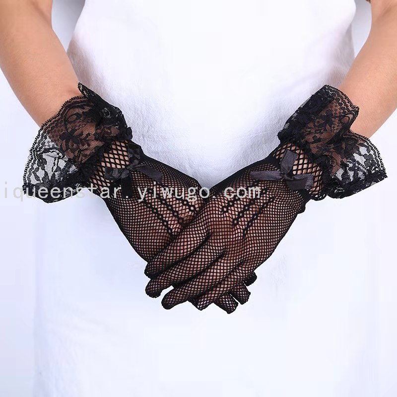 Bridal Lace Mesh Hollow Sleeve Cover Cosplay Dress up Wedding Dress Ceremonial Banquet Gloves Bridal Lace Mesh Hollow Sleeve Cover Cosplay Dress up Wedding Dress Ceremonial Banquet Gloves