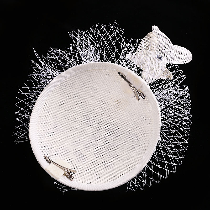 New top hat headdress bride's wedding veil British veil versatile banquet mesh hat