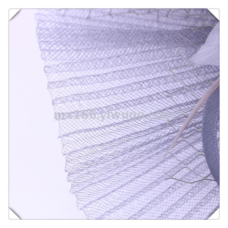 Bridal Wedding Photo Studio Photography Shooting Makeup Modeling Sample Photography Accessories Super Fairy Handmade Mesh Bowler Hat