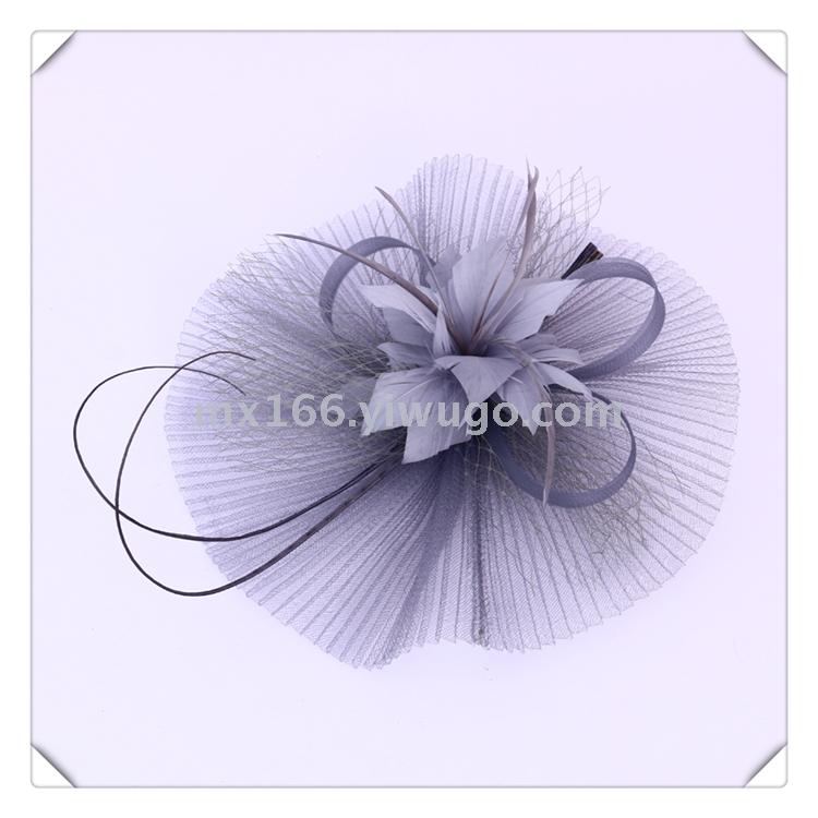 Bridal Wedding Photo Studio Photography Shooting Makeup Modeling Sample Photography Accessories Super Fairy Handmade Mesh Bowler Hat