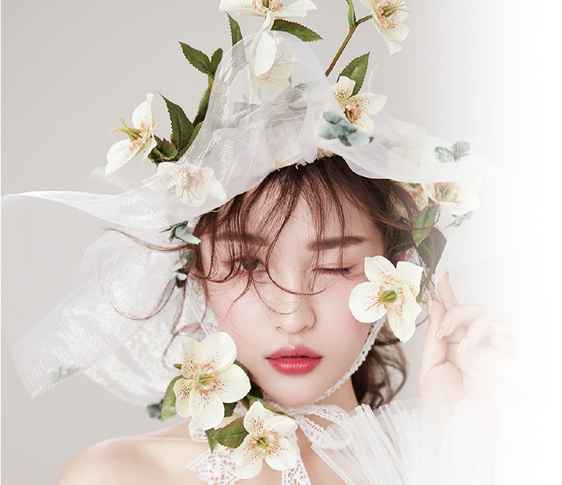 Foreign trade bridal headwear stage performance top hat studio vintage lace hat sen wedding hair accessories wide - brimmed gauze hat