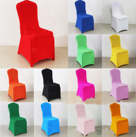 Manufacturers direct customized hotel outdoor wedding banquet back hat cross stretch chair cover jacquard back decoration
