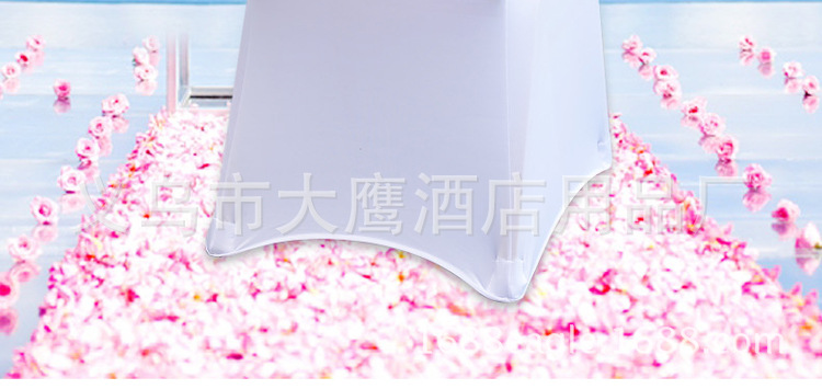 Manufacturers direct customized hotel outdoor wedding banquet back hat cross stretch chair cover jacquard back decoration
