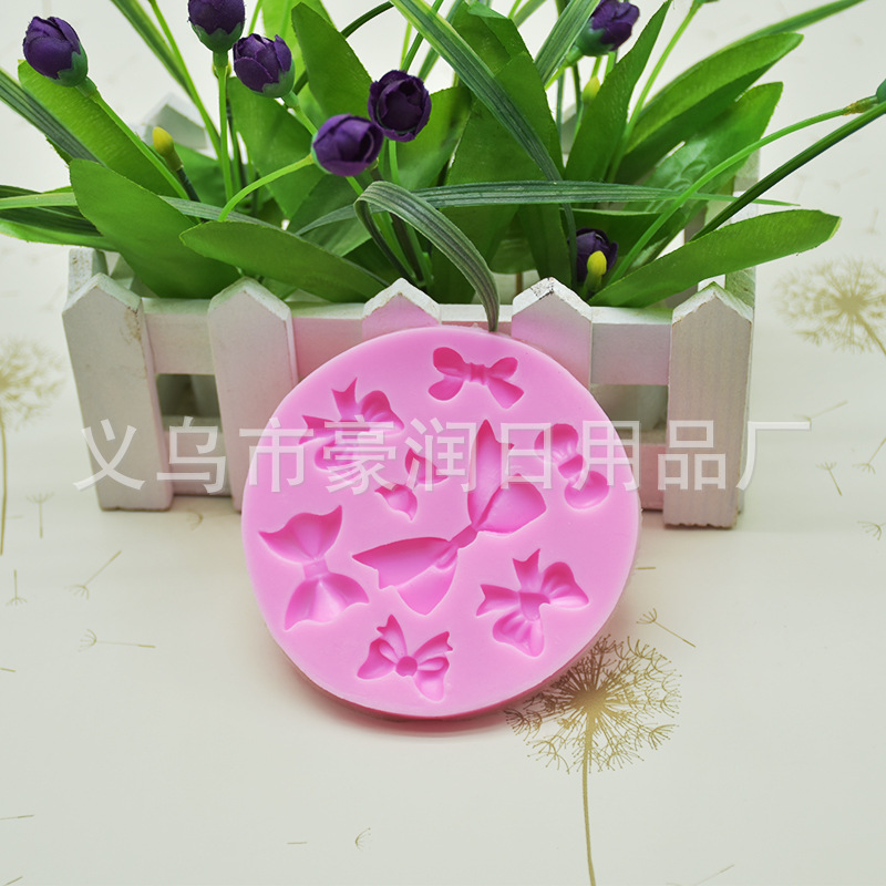 Sugar silicone mold skirt bow tie hat wedding dress cake decoration mold