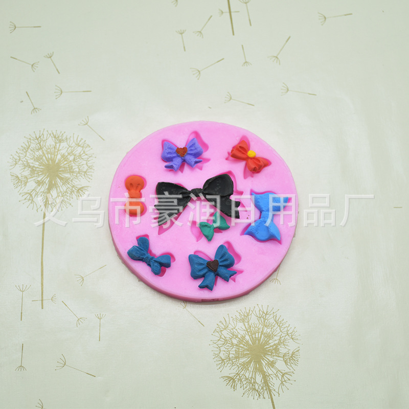 Sugar silicone mold skirt bow tie hat wedding dress cake decoration mold