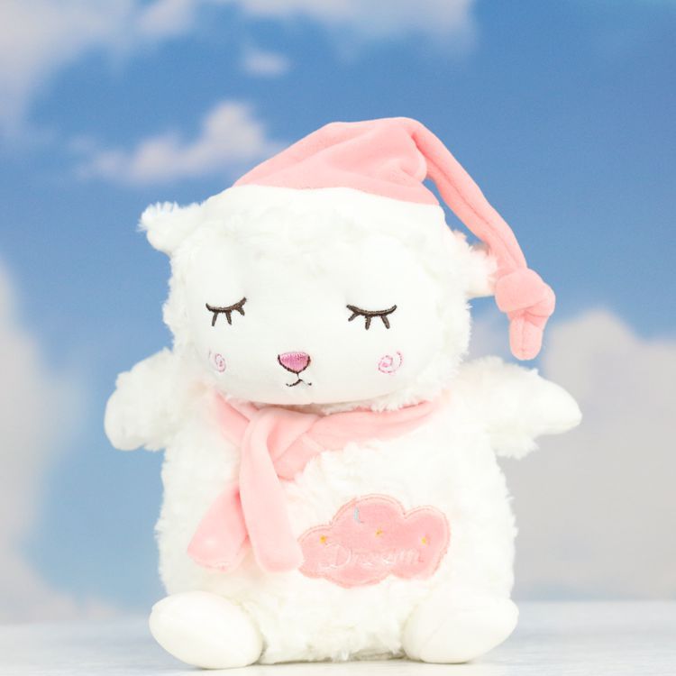 Internet Celebrity Ins Christmas Hat Little Sheep Doll Cute Shy Little White Sheep Ragdoll Doll Claw Machine Wedding Doll