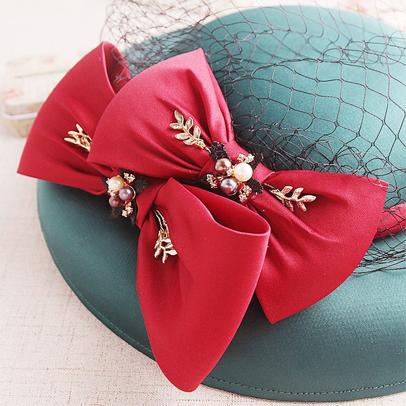 European-Style Palace Elegant High-End Dark Green Photography Hat Photography Wedding Dress Retro Dance Stage Top Hat Bridal Jewelry European-Style Palace Elegant High-End Dark Green Photography Hat Photography Wedding Dress Retro Dance Stage Top Hat Bridal Jewelry
