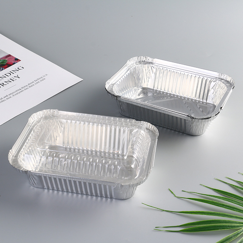 Tin Tray BBQ Special Rectangular Tin Foil Bowl Plate Oven Household Aluminum Foil Paper Packaging Disposable Aluminum Foil Lunch Box Tin Tray BBQ Special Rectangular Tin Foil Bowl Plate Oven Household Aluminum Foil Paper Packaging Disposable Aluminum Foil Lunch Box