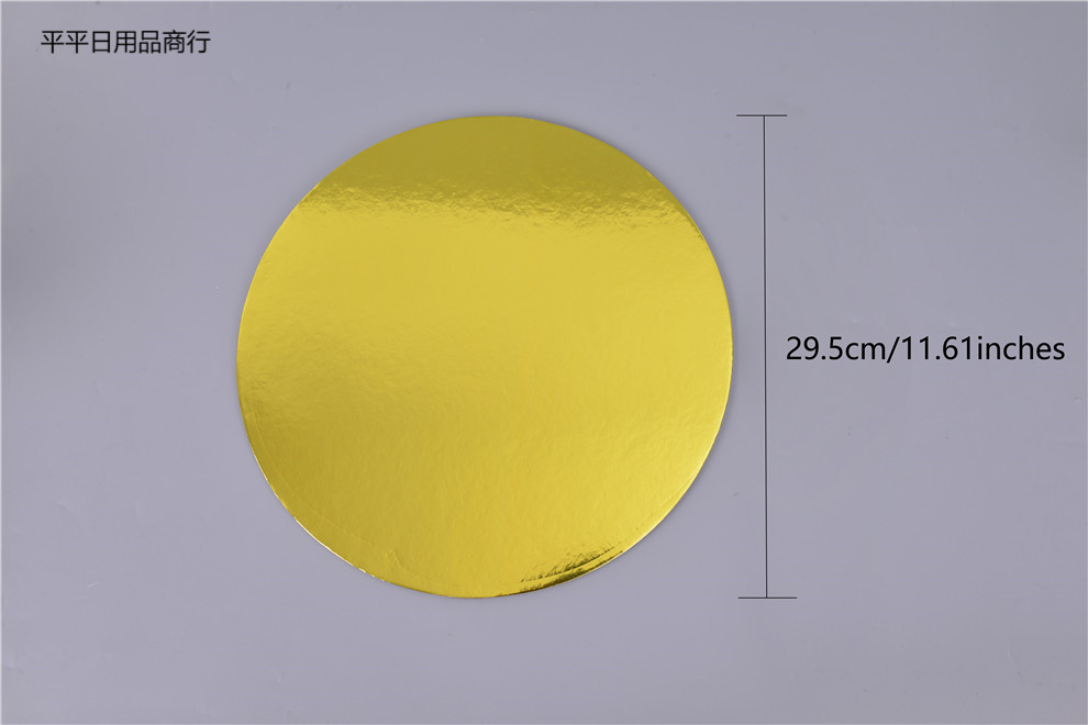 Disposable Bronzing Cake Plate Aluminum Foil Paper Pallet Paper Plate Wedding Party Barbecue Fruit Food Paper Pallet