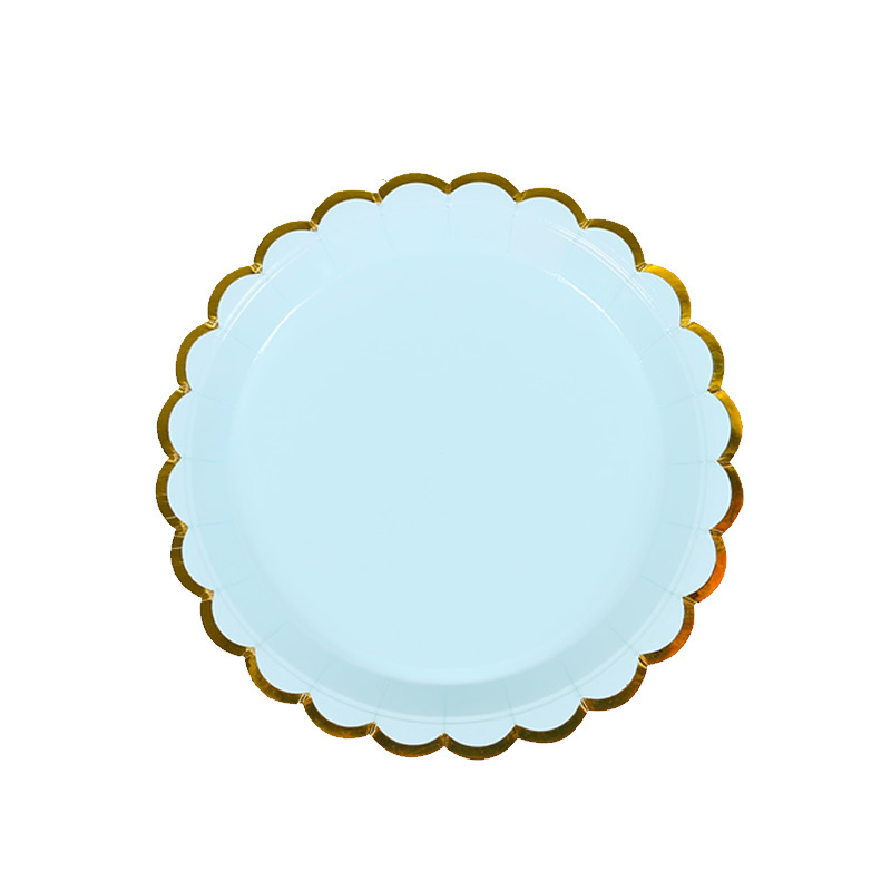 7-Inch Disposable Plate Picnic Plate Cake Dishes Children&#039;s Birthday Party Paper Pallet Dessert Bar Decoration Tableware
