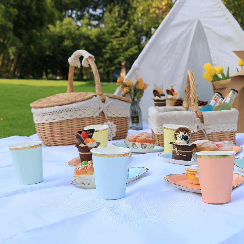 7-Inch Disposable Plate Picnic Plate Cake Dishes Children's Birthday Party Paper Pallet Dessert Bar Decoration Tableware 7-Inch Disposable Plate Picnic Plate Cake Dishes Children's Birthday Party Paper Pallet Dessert Bar Decoration Tableware