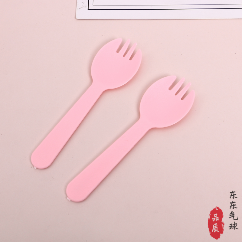 Disposable Birthday Paper Plate for Cake Knife and Fork Dish Tableware Disk Set Plate Knife and Fork Combination OPP Bag