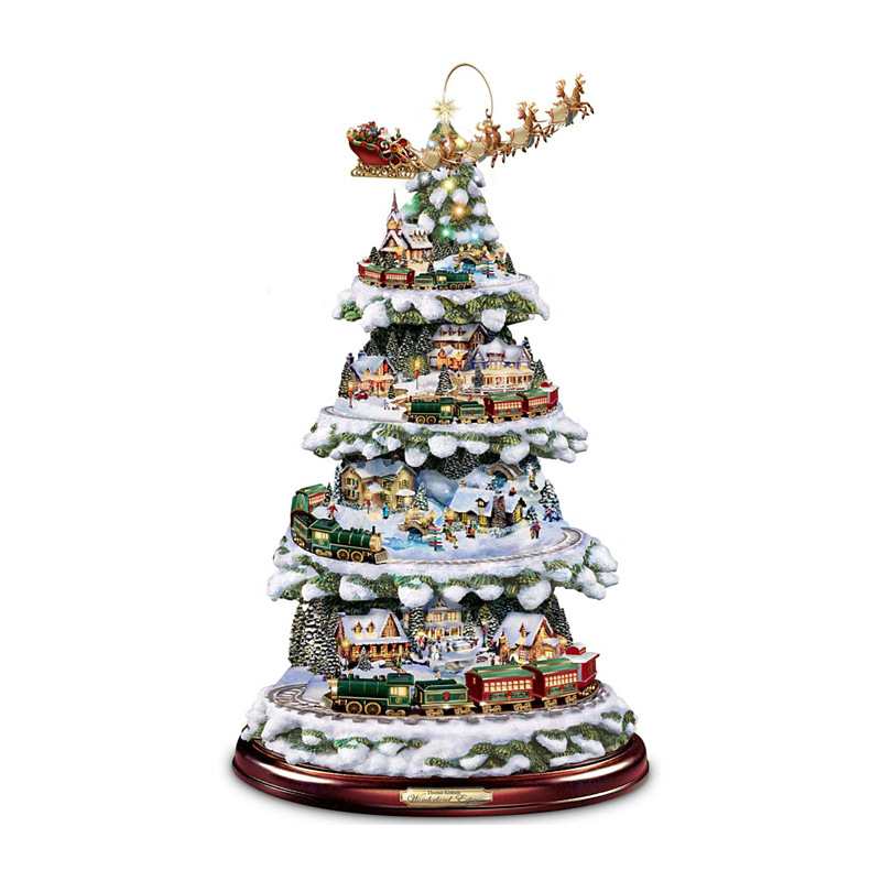 Crystal Tree Christmas Stickers Decoration Stickers Glazing Plate Glass Decorative Waterproof PVC Sticker Paper 20x30cm