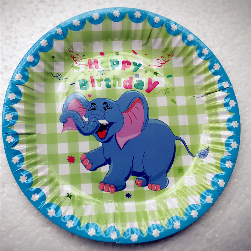 Birthday party supplies 7 inch polka dot paper plate Korean version wave point cake plate party disposable barbecue dinner plate Birthday party supplies 7 inch polka dot paper plate Korean version wave point cake plate party disposable barbecue dinner plate