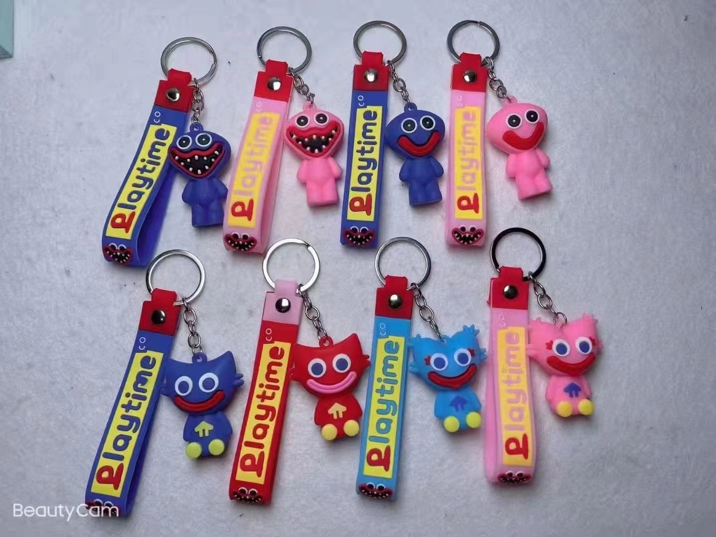 Poppy Playtime Small Gift Doll Bobbi&#039;s Game Time Small Ornament Hanging Decor Leather Rope Keychain