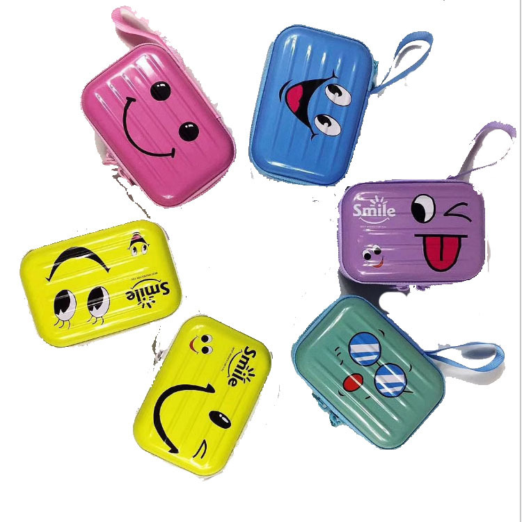 Creative Las Rectangular Zipper Bag Earphone Keychain Storage Box Tinplate Storage Coin Purse Customization