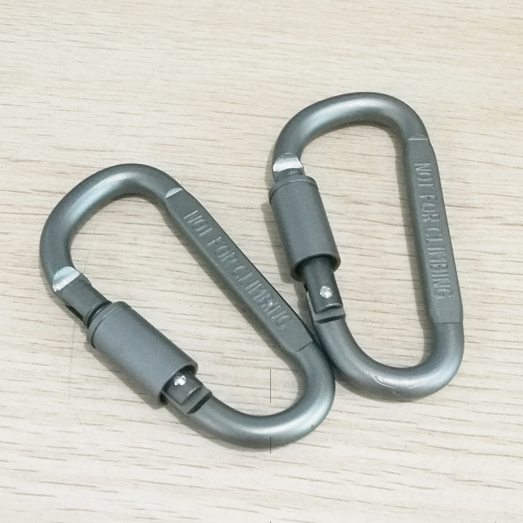EBay Amazon Aluminum Alloy D-Type Keychain Outdoor Tactics Equipment Multi-Functional Climbing Button Carabiner Hanger Hanging Buckle