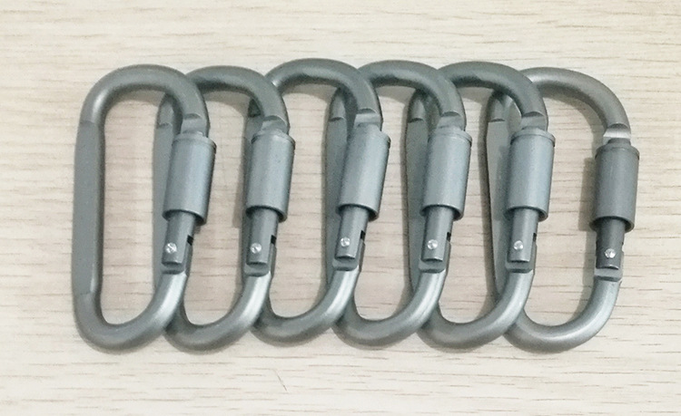 EBay Amazon Aluminum Alloy D-Type Keychain Outdoor Tactics Equipment Multi-Functional Climbing Button Carabiner Hanger Hanging Buckle