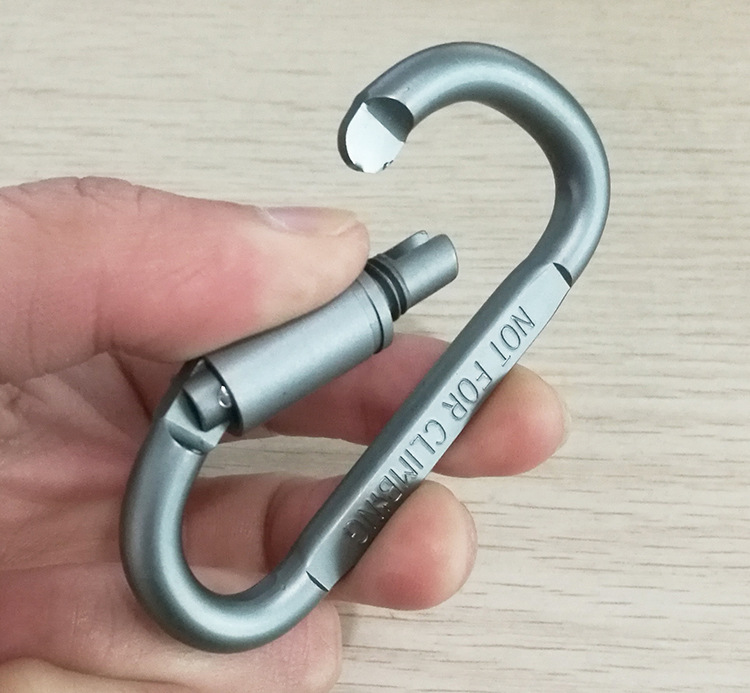 EBay Amazon Aluminum Alloy D-Type Keychain Outdoor Tactics Equipment Multi-Functional Climbing Button Carabiner Hanger Hanging Buckle