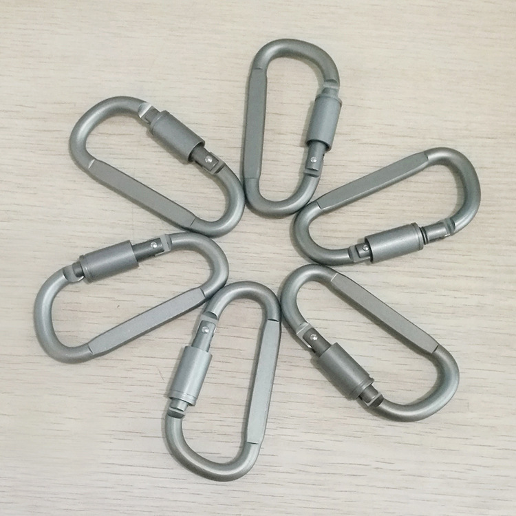 EBay Amazon Aluminum Alloy D-Type Keychain Outdoor Tactics Equipment Multi-Functional Climbing Button Carabiner Hanger Hanging Buckle