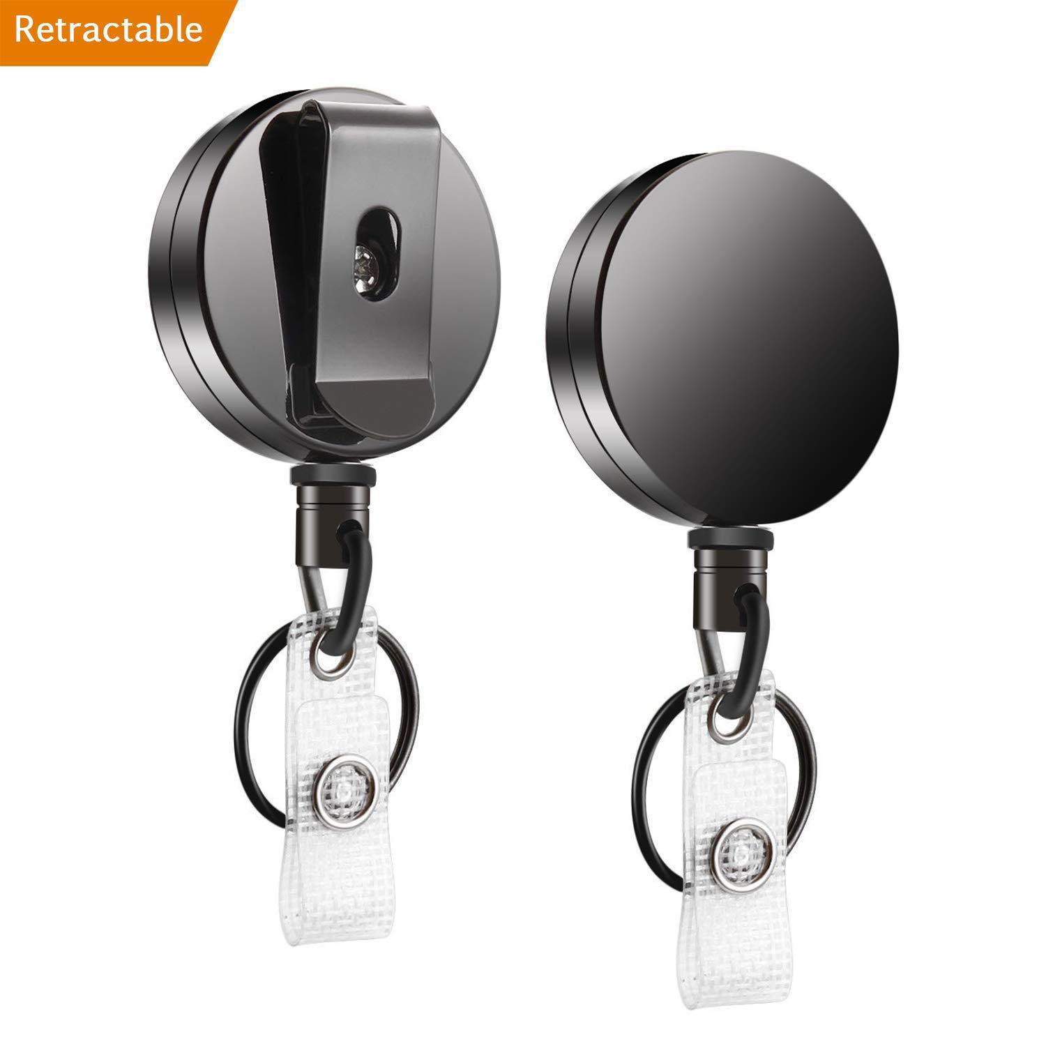 Hot Selling Amazon Alloy 4cm Gun Black Gray Strong Telescopic Can Buckle Pull Peels Keychain