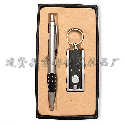 Beautifully rich gift supply LED lights gift set Keychain gift Office sets