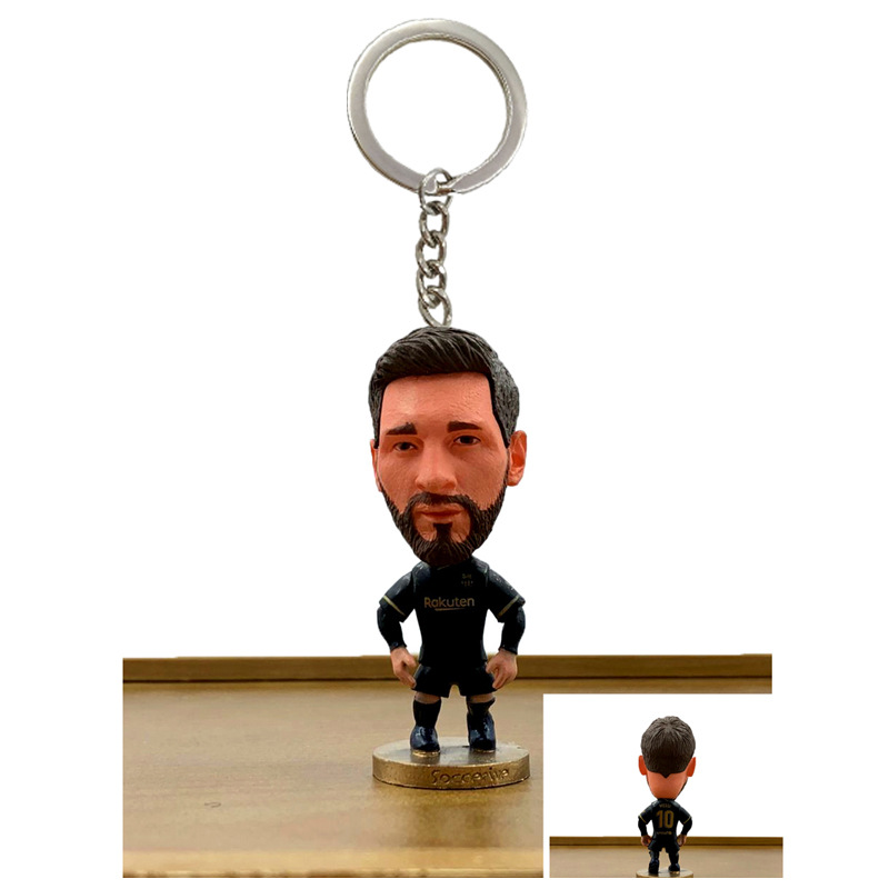 Juwen C Luo Star Doll Keychain Real Madrid C Luo Doll Garage Kit Pendant Key Chain Football Fans Supplies