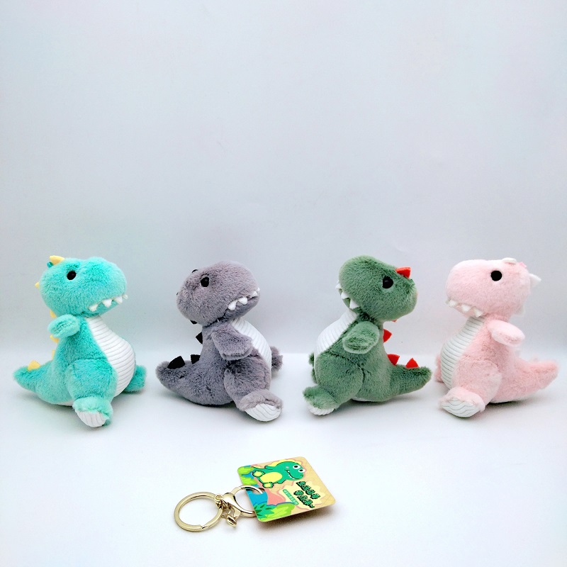 Cute Dinosaur Little Doll Plush Toy Tyrannosaurus Rex Doll Keychain Pendant Wedding Drip Mini Small Ornaments