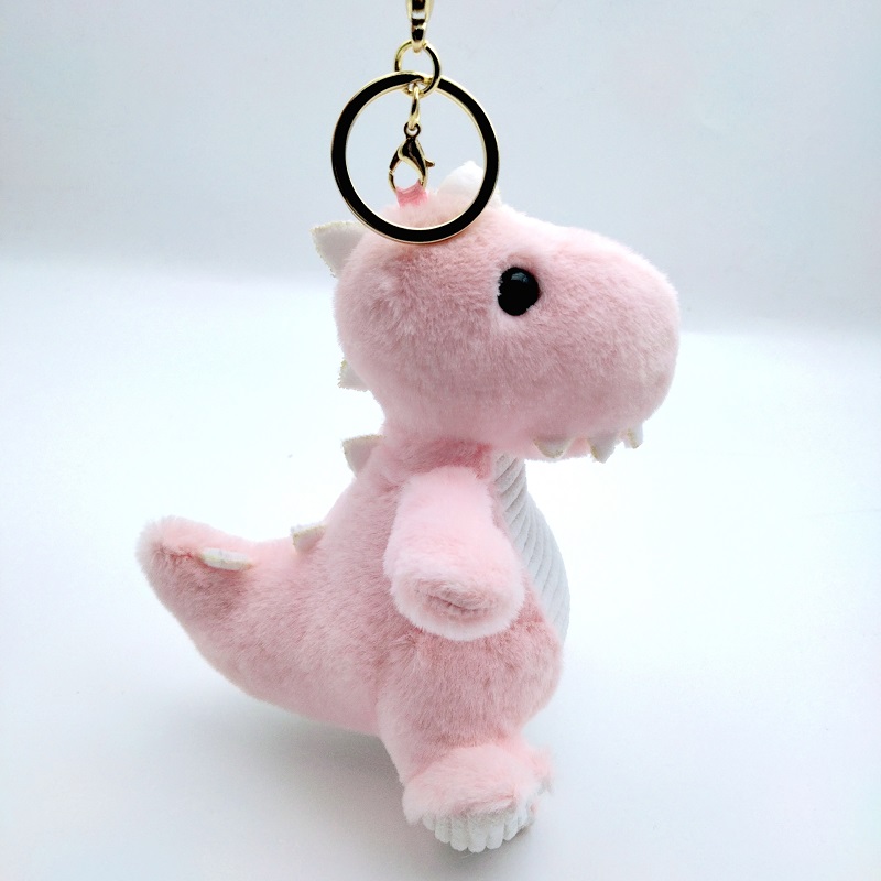 Cute Dinosaur Little Doll Plush Toy Tyrannosaurus Rex Doll Keychain Pendant Wedding Drip Mini Small Ornaments