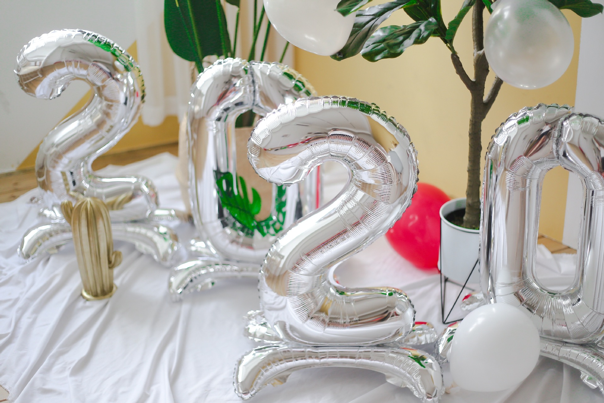 New 32-Inch 2021 2022 Combination Three-Dimensional Standing Digital Aluminum Foil Balloon Set for Party