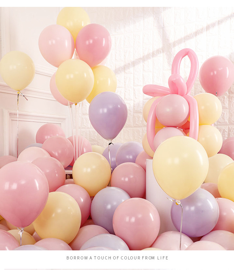 Macaron Balloon 18-Inch 12-Inch 10-Inch Rubber Balloons Holiday Wedding Party Balloon Wedding Room Decoration Balloon
