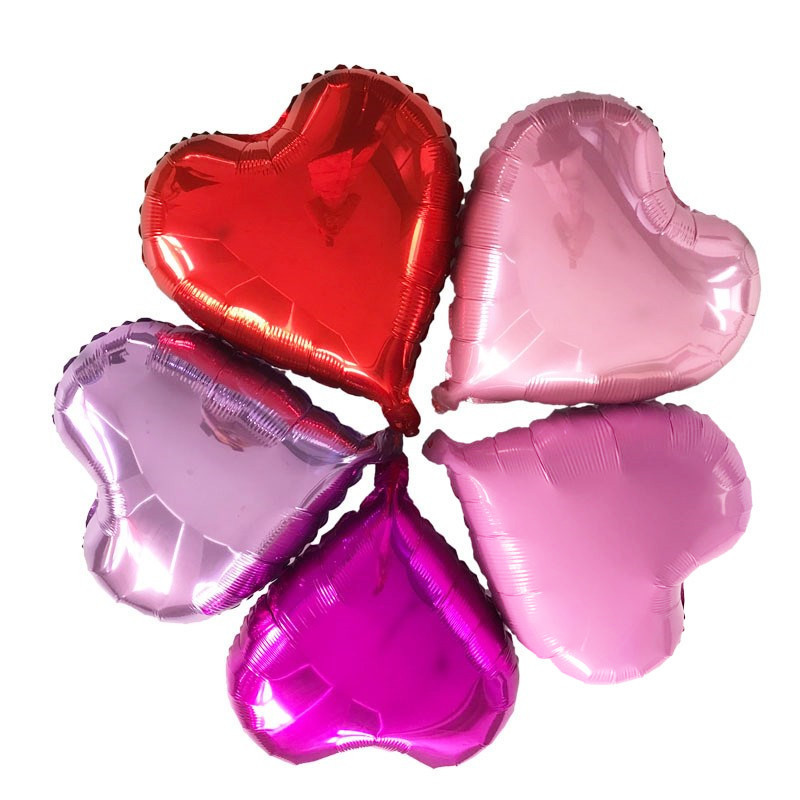18-Inch Heart-Shaped Wedding Aluminum Foil Balloon Wedding Room Party Decoration Layout Love Aluminum Balloon 18-Inch Heart-Shaped Wedding Aluminum Foil Balloon Wedding Room Party Decoration Layout Love Aluminum Balloon