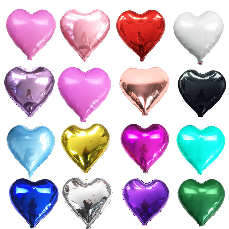 18-Inch Heart-Shaped Wedding Aluminum Foil Balloon Wedding Room Party Decoration Layout Love Aluminum Balloon 18-Inch Heart-Shaped Wedding Aluminum Foil Balloon Wedding Room Party Decoration Layout Love Aluminum Balloon