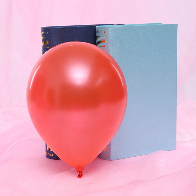 1G Pearl Balloon No. 5 round Decorative Balloon Grid Explosion Push Decorative Supplies Factory Wholesale Pearl Balloon