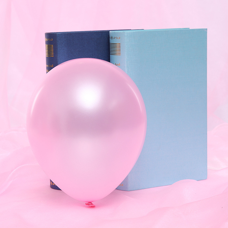 1G Pearl Balloon No. 5 round Decorative Balloon Grid Explosion Push Decorative Supplies Factory Wholesale Pearl Balloon