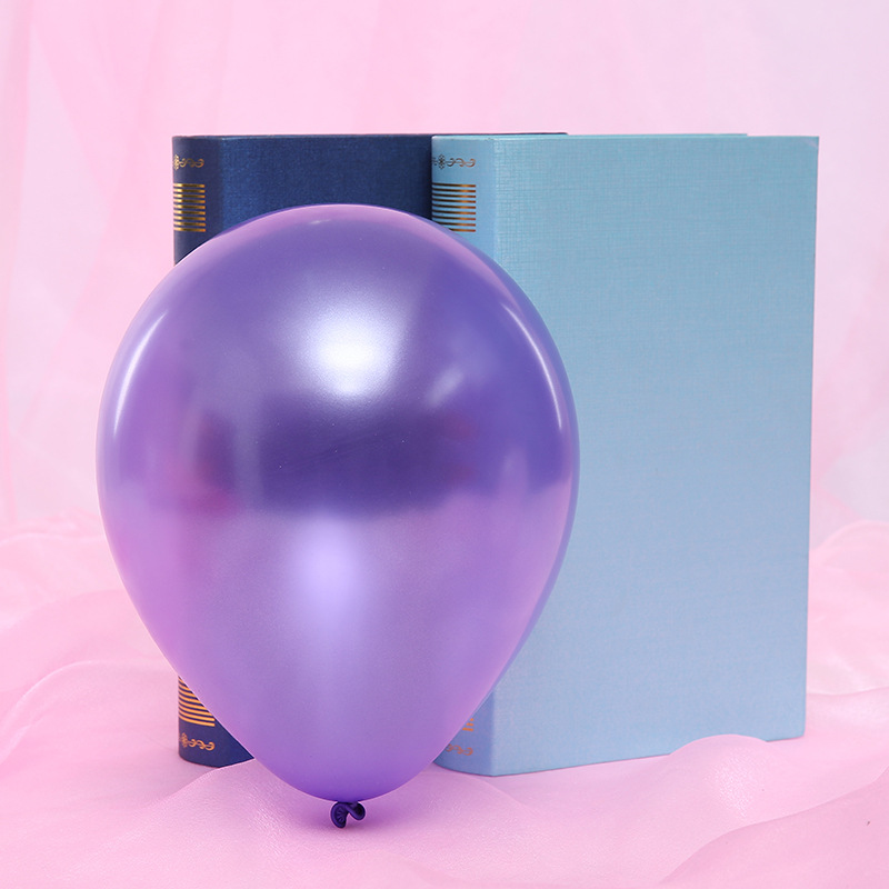1G Pearl Balloon No. 5 round Decorative Balloon Grid Explosion Push Decorative Supplies Factory Wholesale Pearl Balloon