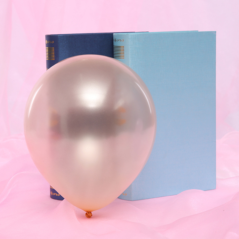 1G Pearl Balloon No. 5 round Decorative Balloon Grid Explosion Push Decorative Supplies Factory Wholesale Pearl Balloon