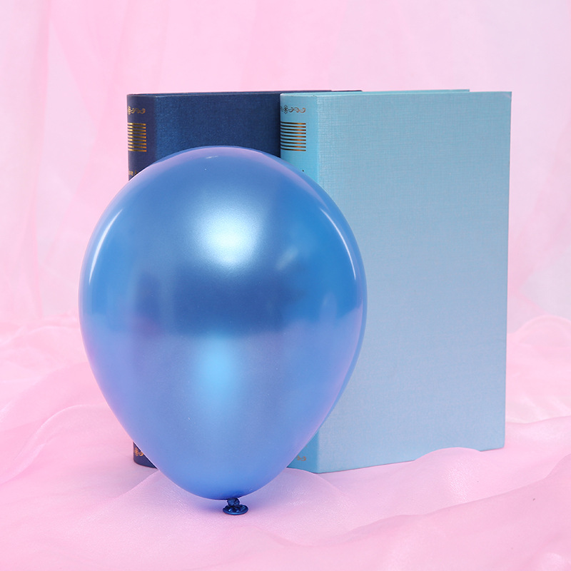 1G Pearl Balloon No. 5 round Decorative Balloon Grid Explosion Push Decorative Supplies Factory Wholesale Pearl Balloon
