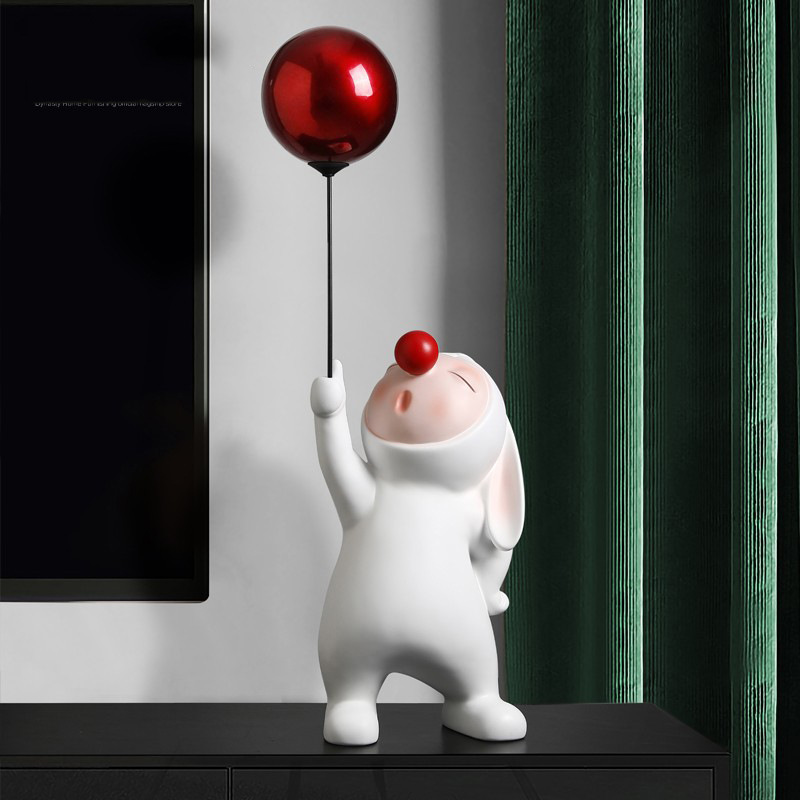 Nordic Creative Balloon Elf Rabbit Decoration Animal Living Room Desktop TV Cabinet Entrance Decoration Home Decorations