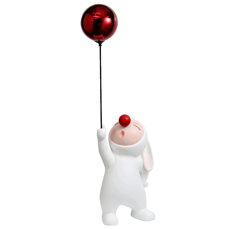 Nordic Creative Balloon Elf Rabbit Decoration Animal Living Room Desktop TV Cabinet Entrance Decoration Home Decorations