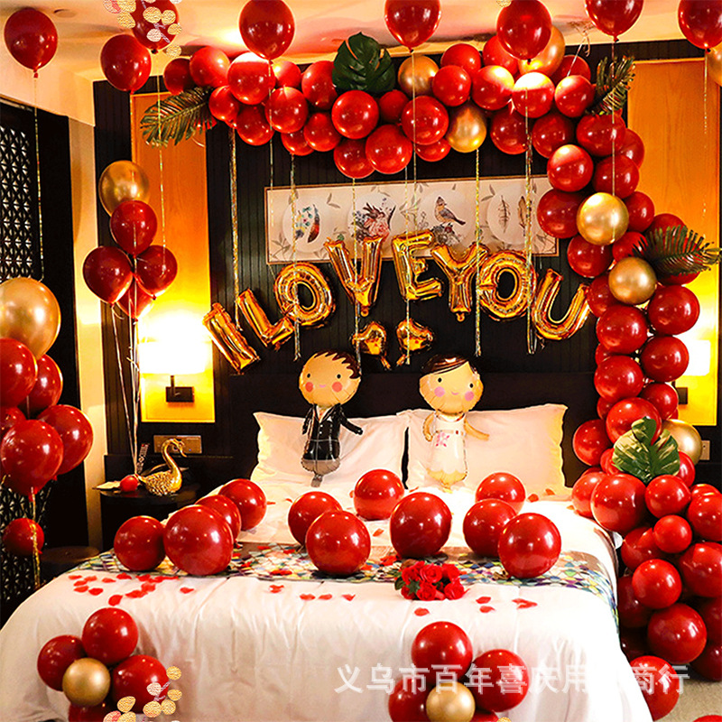 Wedding Balloons Set Wedding Room Decoration Balloon Wedding Proposal Festive Wedding Supplies Wholesale Party Latex