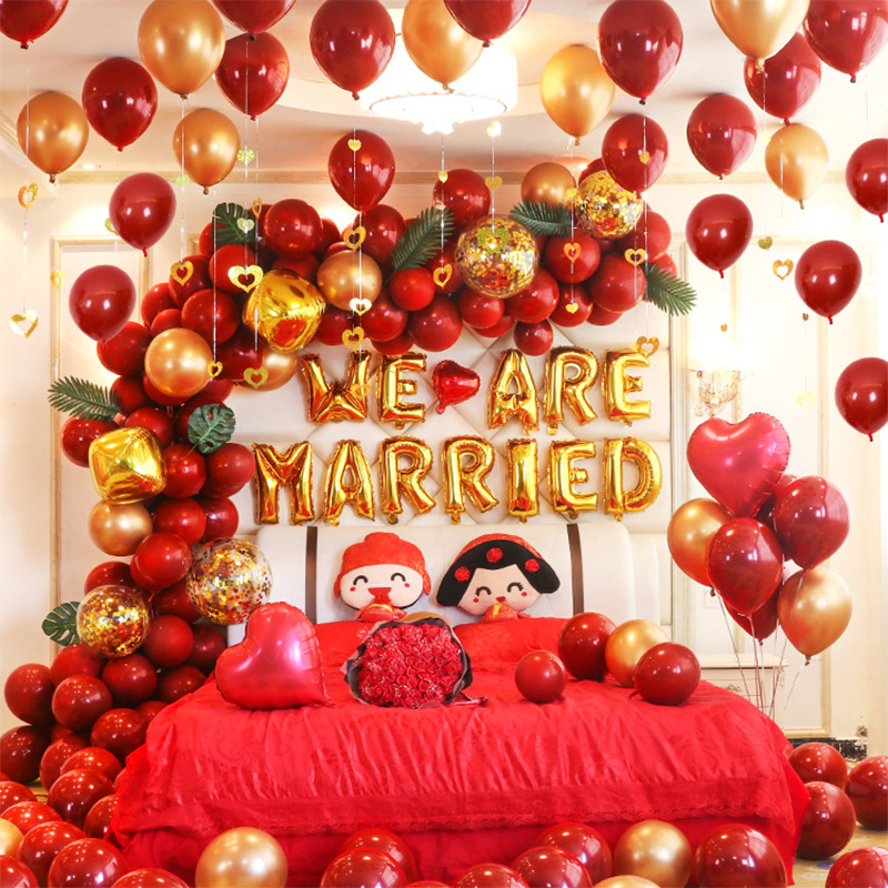 Wedding Balloons Set Wedding Room Decoration Balloon Wedding Proposal Festive Wedding Supplies Wholesale Party Latex
