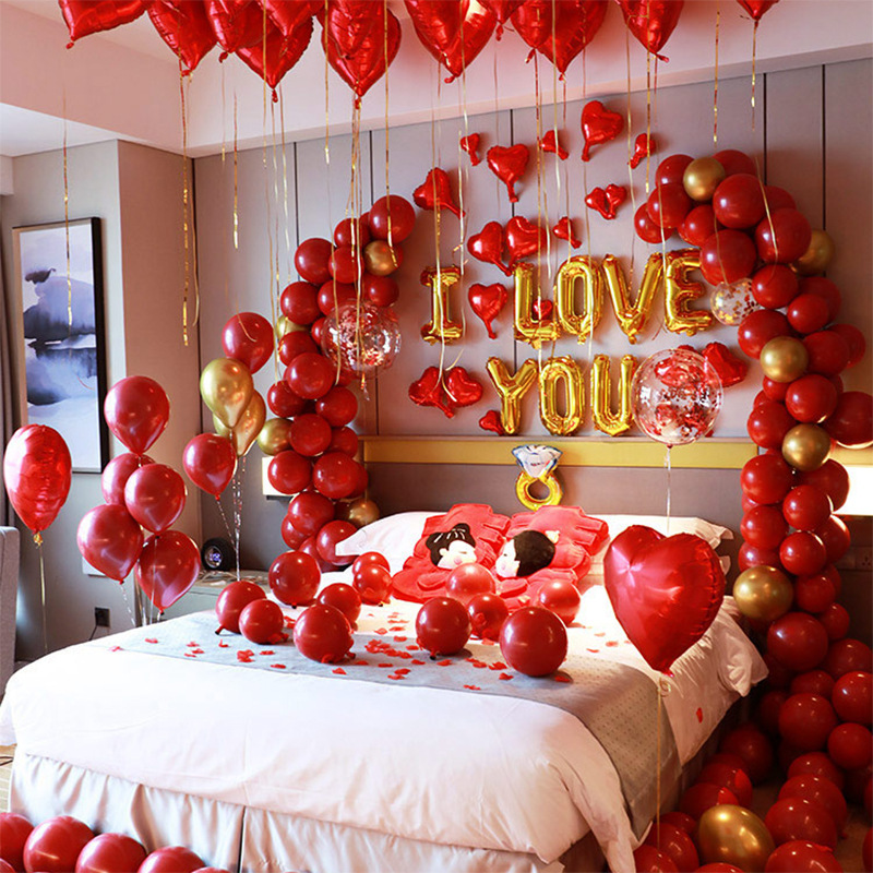 Wedding Balloons Set Wedding Room Decoration Balloon Wedding Proposal Festive Wedding Supplies Wholesale Party Latex