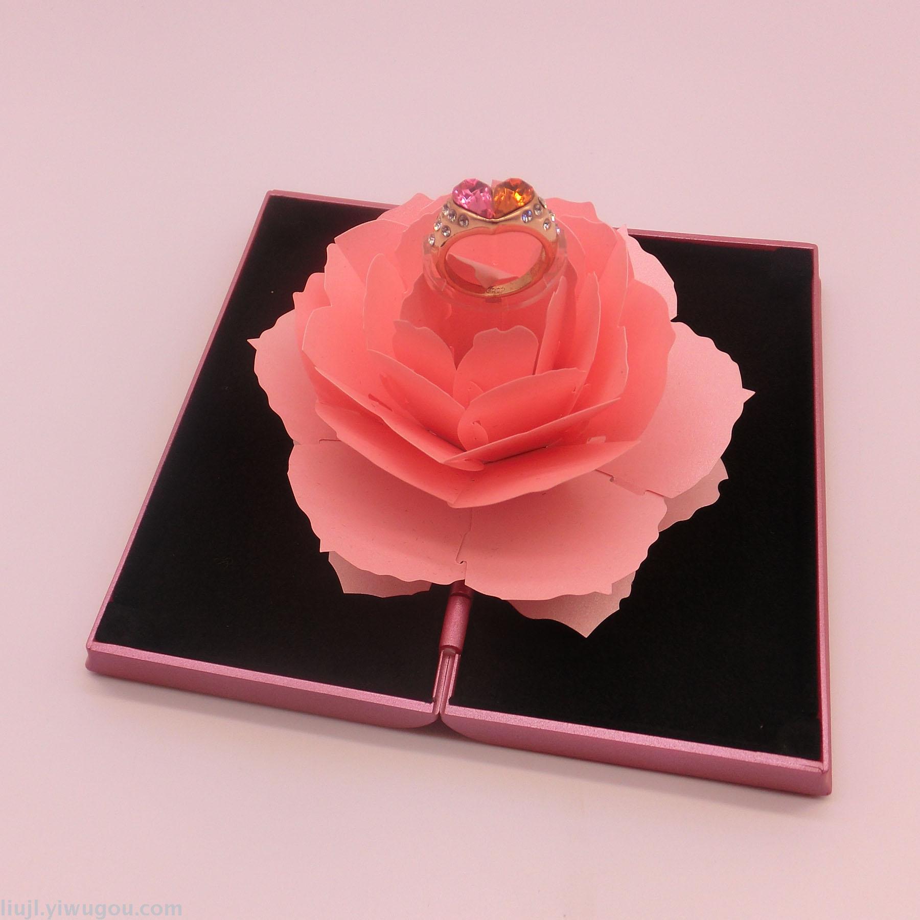 Eternal flower ring box 12*6.3*2CM outside diameter specification of the proposal to help
